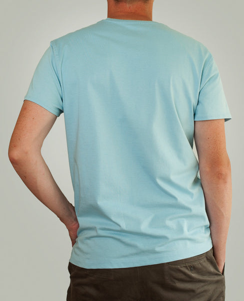 Dirty Velvet 'Busker Bear' t-shirt i lyseblå