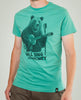 Dirty Velvet 'Busker Bear' t-shirt i lagoon grøn