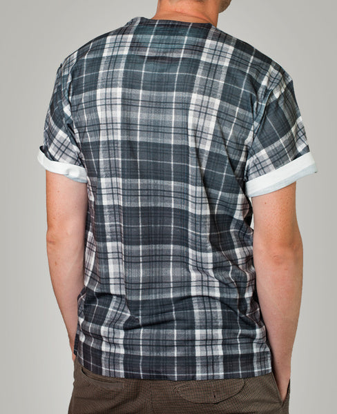 THFKDLF 'Tartan' t-shirt i sort