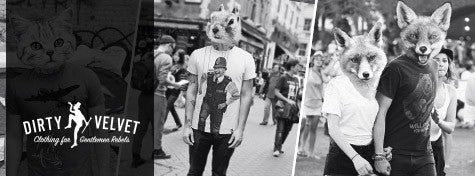 Grafiske t-shirt prints fra britiske Dirty Velvet